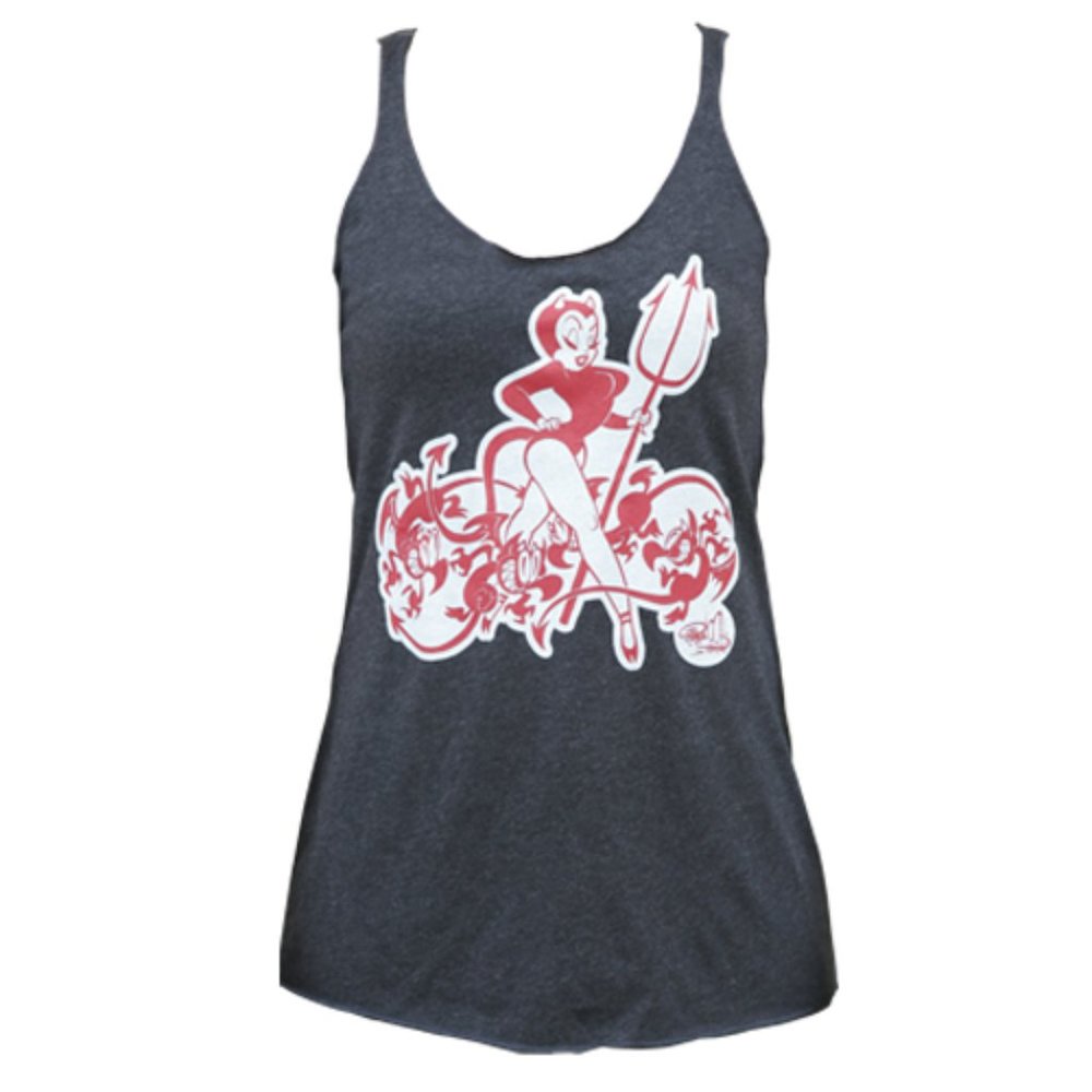 Queen of Pain Women's Custom Pinup Art Racer Back Tank S-2XL NWT